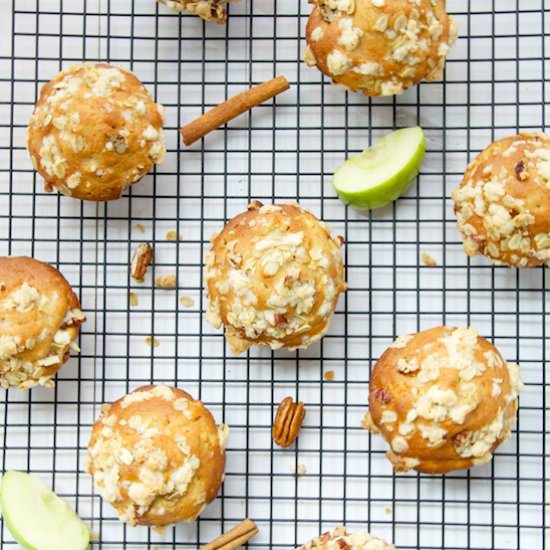 Apple, Oat and Pecan Muffins