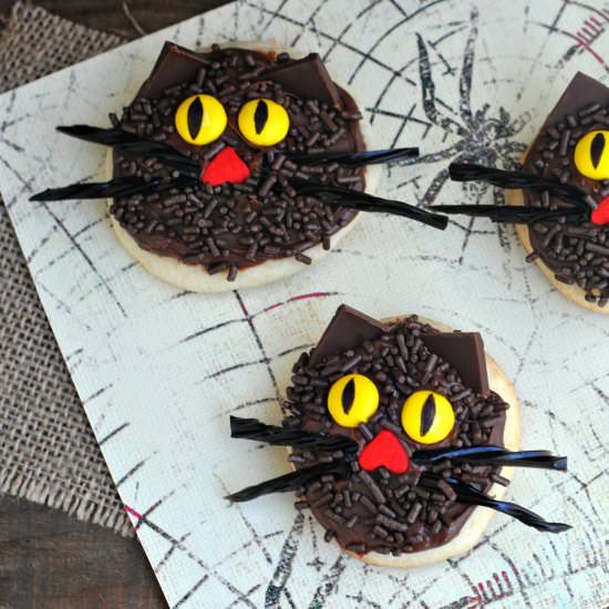 Halloween Kitty Cookies