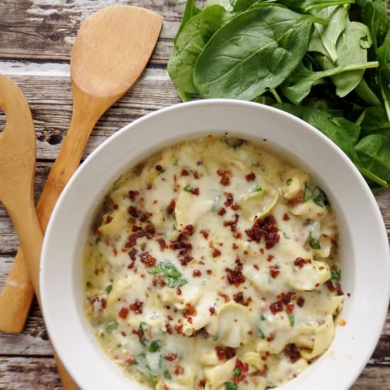 Tortellini Spinach Bake