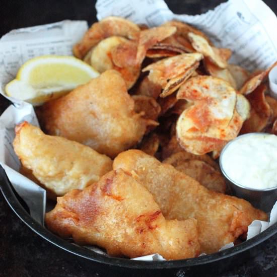 Beer Battered Fish & Chips