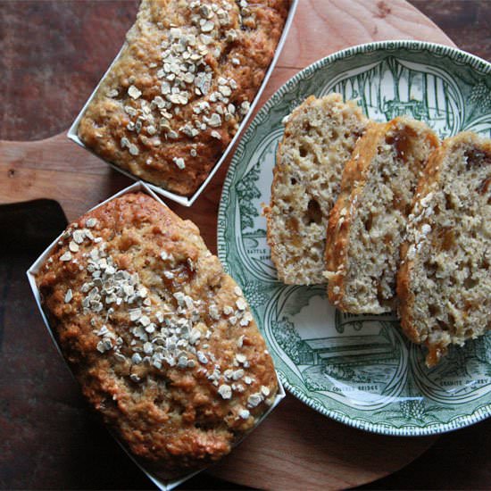Oatmeal Peach Loaf