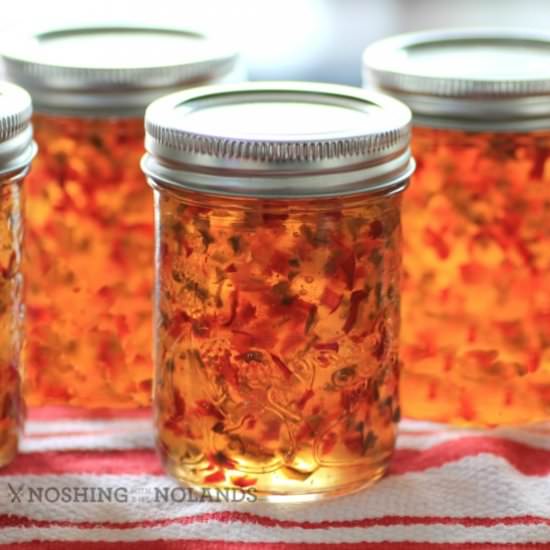 Red and Green Pepper Jelly