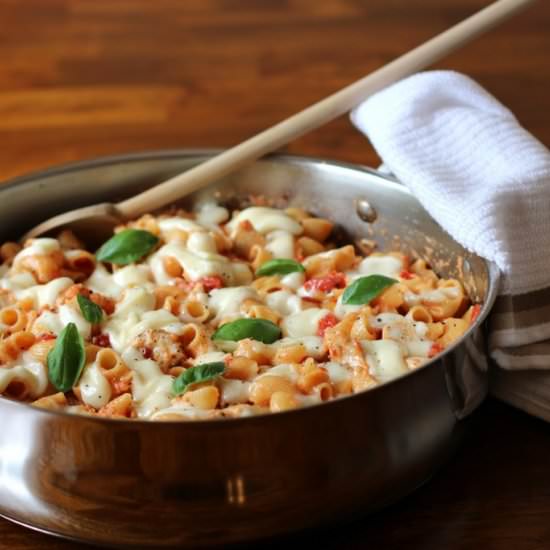 Skillet Pasta & Chicken Parmesan