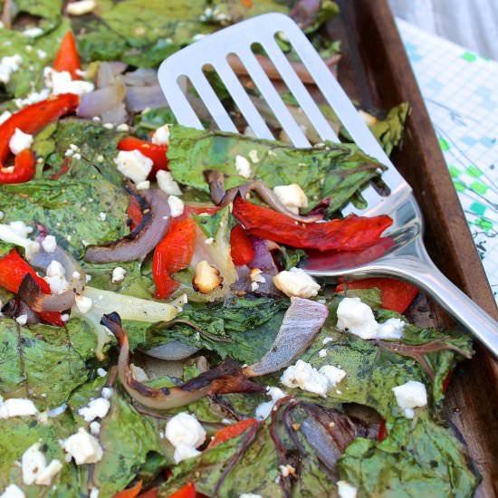 Baked Swiss Chard with Feta