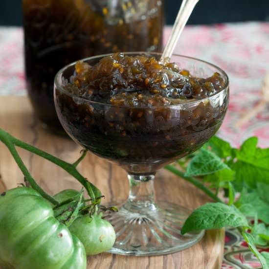 Green Tomato With Orange Marmalade