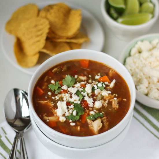 Green Chile Chicken Soup