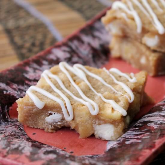 White Chocolate Apple Blondies