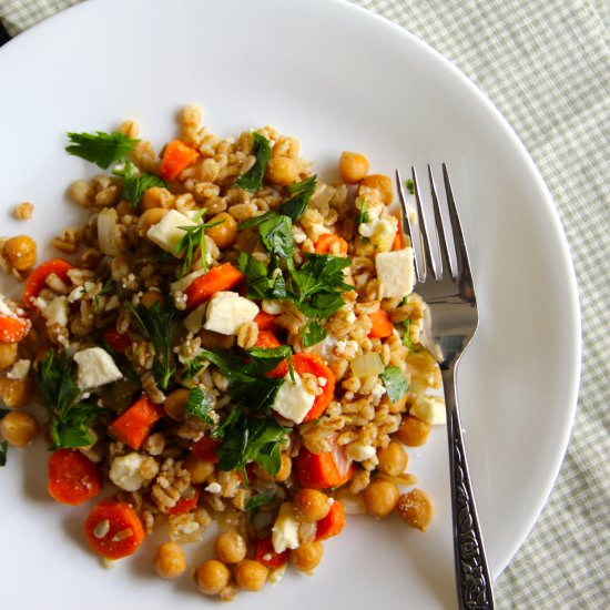 Cumin-Roasted Carrots & Farro