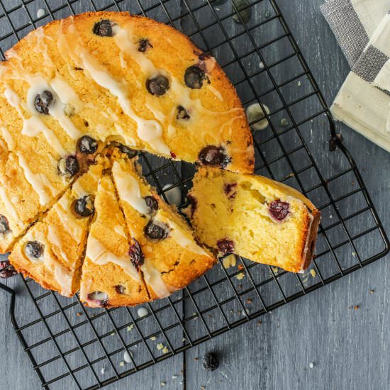 Parmesan Blueberry Pound Cake
