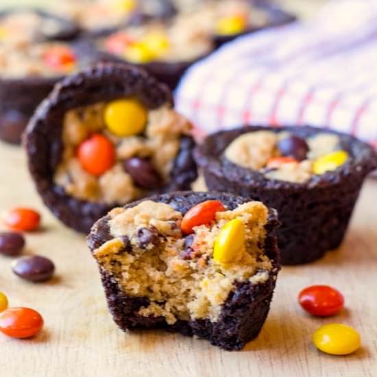 Peanut Butter Brookie Cups
