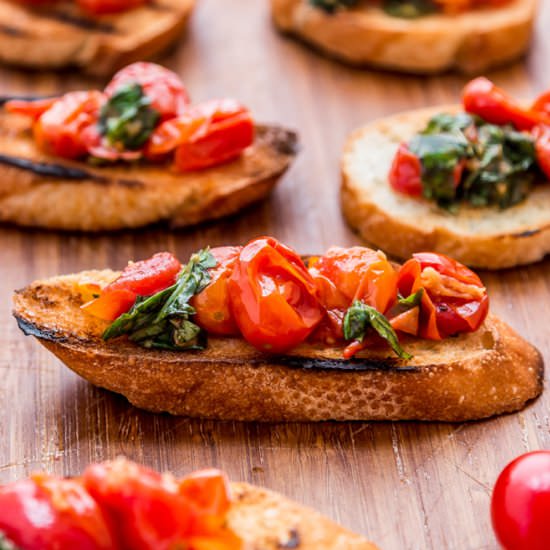 Roasted Tomato Bruschetta