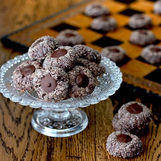 Chocolate Thumbprints with Yogurt