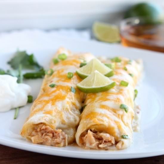 Honey Lime Chicken Enchiladas