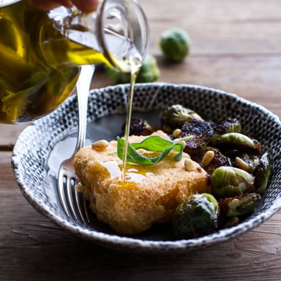 Cheesy Fried Polenta