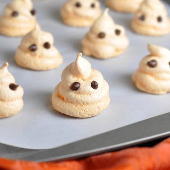 Halloween Ghost Meringues