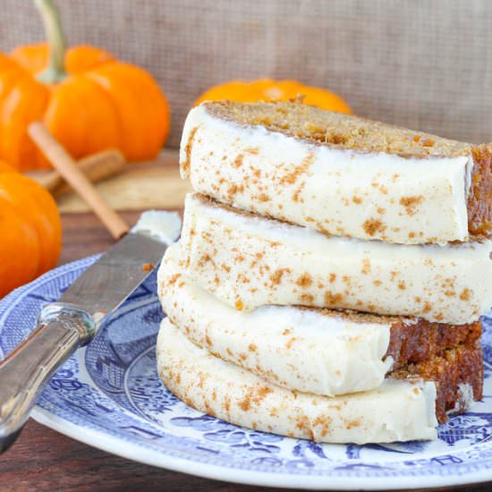 Healthier Pumpkin Banana Bread