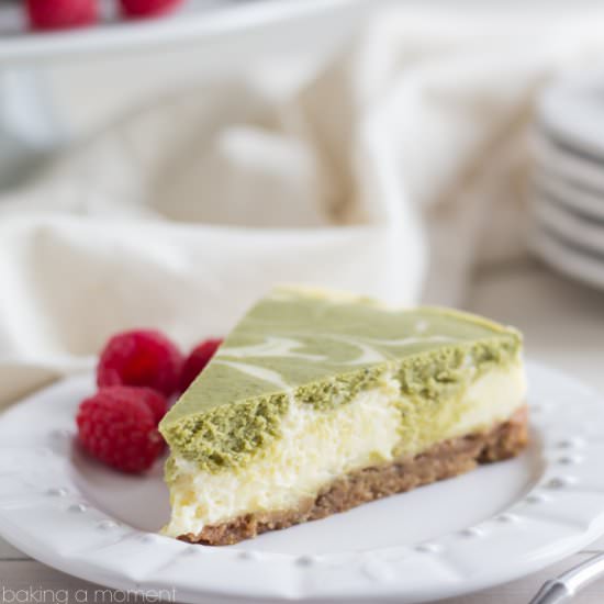 Matcha Swirl Cheesecake