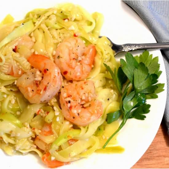 Zucchini Shrimp Scampi