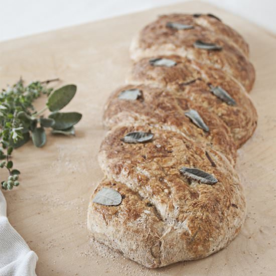 Spring Onion and Thyme Bread