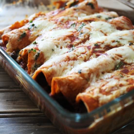Black Bean and Corn Enchiladas