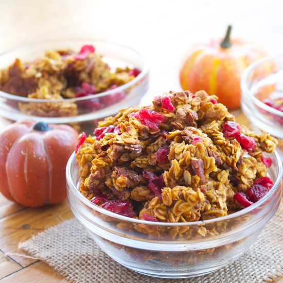 Cranberry Pecan Pumpkin Granola
