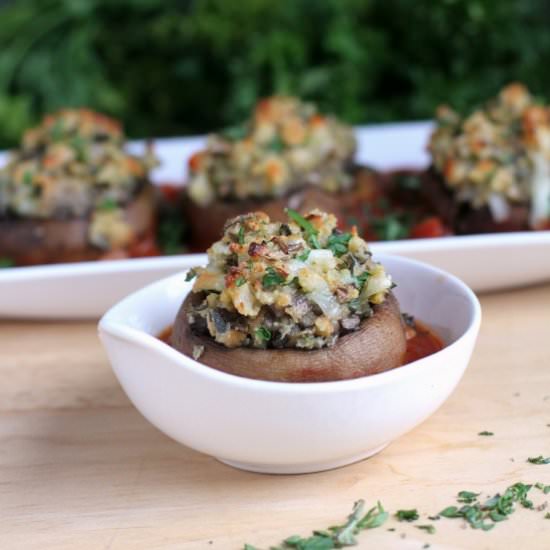 Stuffed Mushrooms Parmigiana
