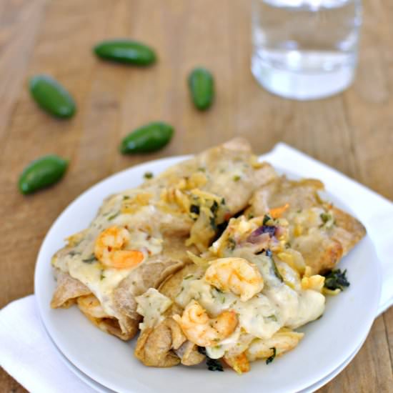 Roasted Shrimp Enchiladas