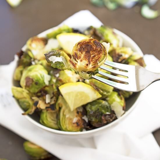 Roasted Garlic Brussels Sprouts