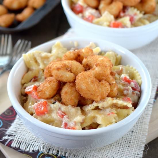 Bacon Shrimp Alfredo Pasta