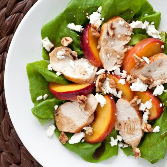 Peach and Chicken Salad