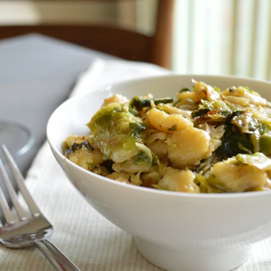 Brussel Sprout Haluski