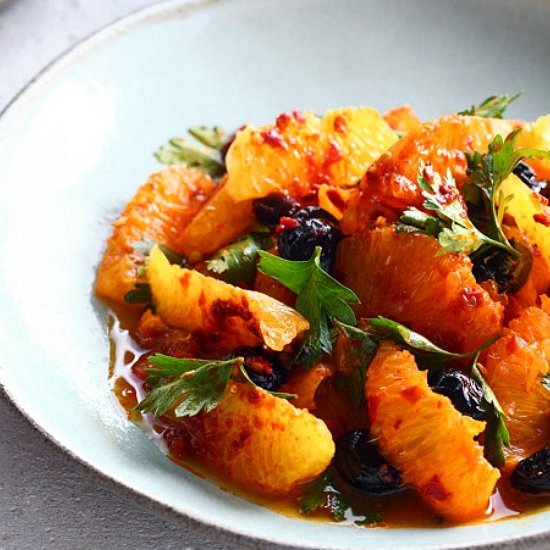 Israeli Salad with Oranges