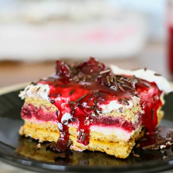 Cherry Pie Ice Box Cake