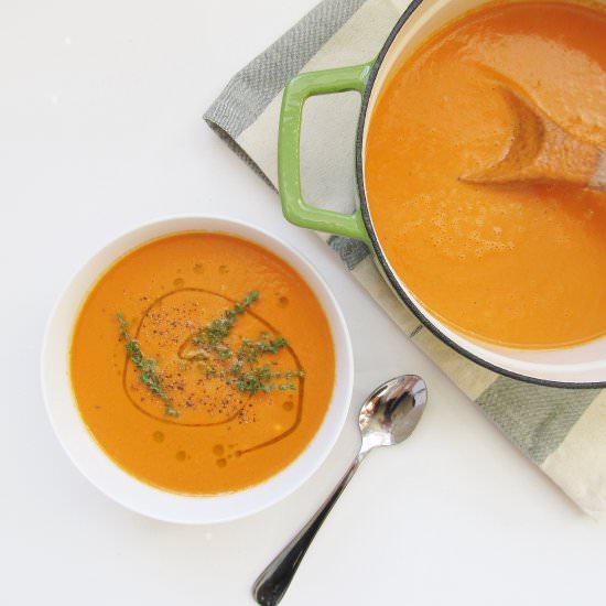 Creamy Tomato Coconut Soup