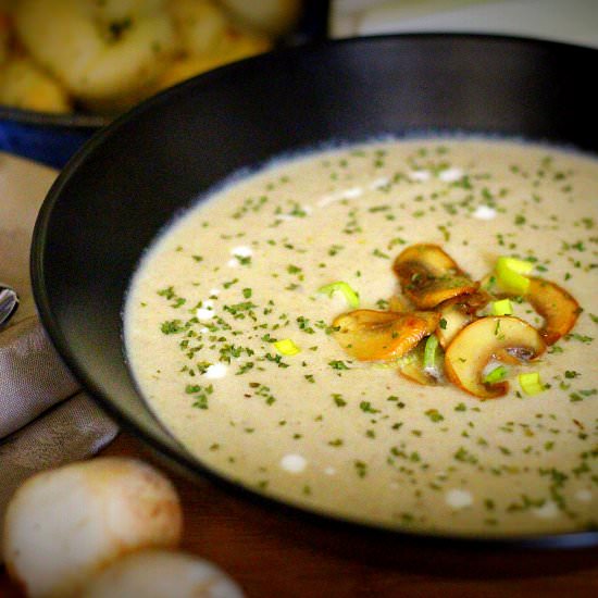 Leek And Mushroom Soup