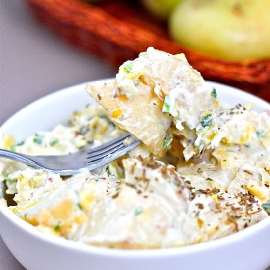 Marinated Pesto Potato Salad