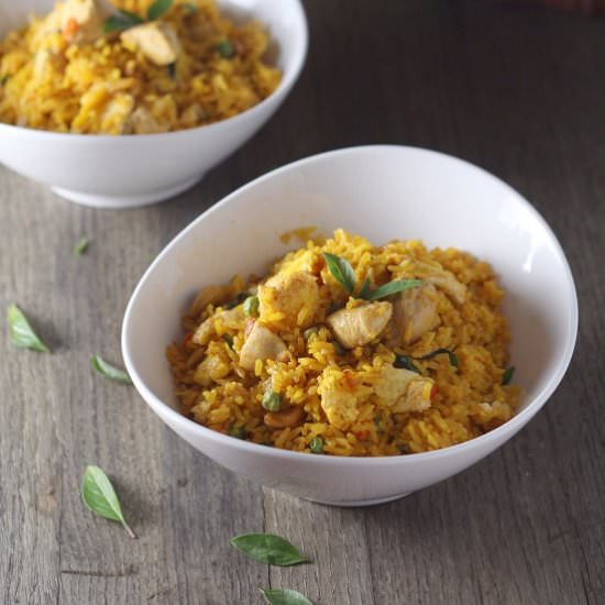 Thai Red Curry Chicken Fried Rice