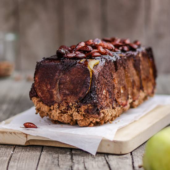 Pear & Double Almond Cake