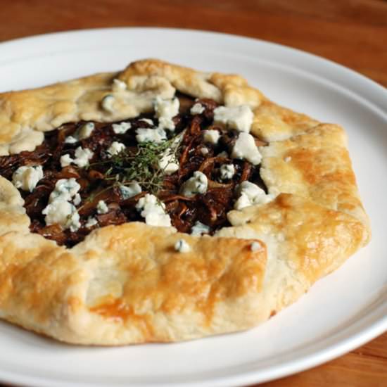 Mushroom Galette with Blue Cheese
