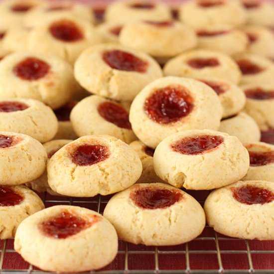 Condensed Milk Thumbprint Cookies