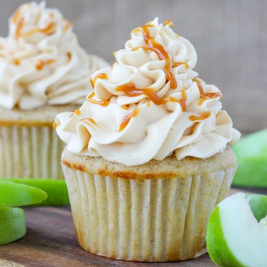 Caramel Apple Cupcakes