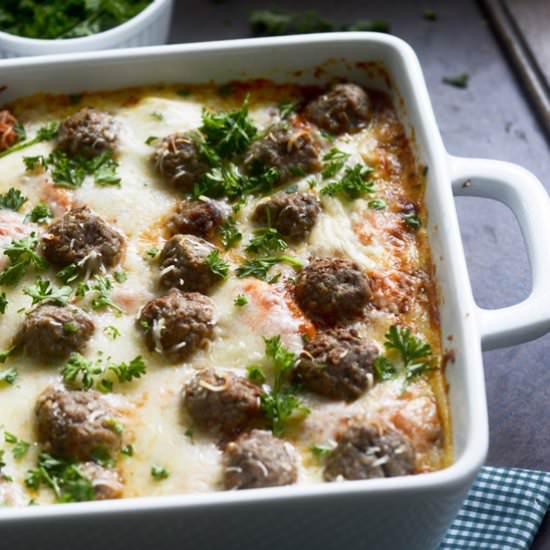 Bubble Up Meatball Sub Casserole