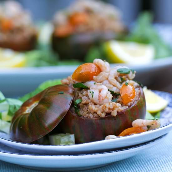 Bulgur Stuffed Tomato