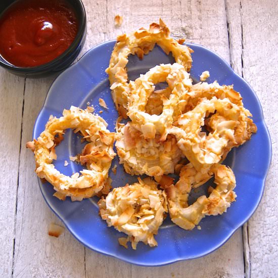 Baked Coconut Onion Rings