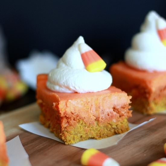 Orange Cream ‘Candy Corn’ Squares