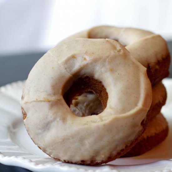 Baked Apple Cider Glazed Donuts