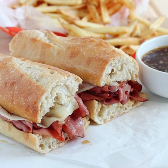 Easy French Dip Sandwiches
