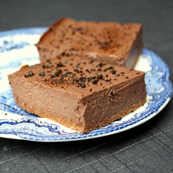 Healthy Chocolate Coffee Cheesecake