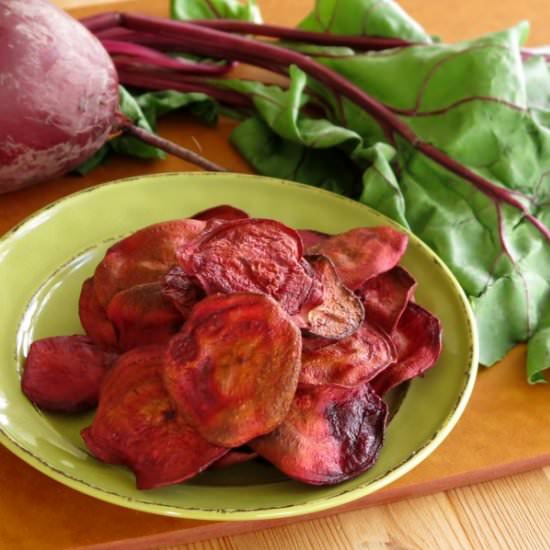 Baked Beet Chips
