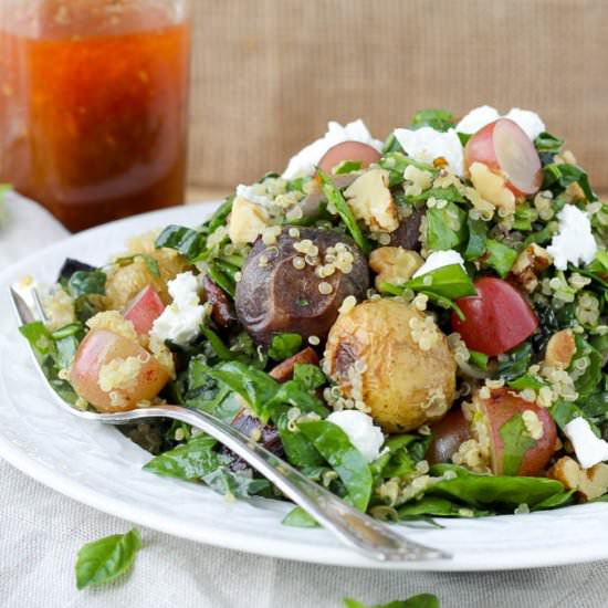 Quinoa Roasted Vegetable Chopped Salad